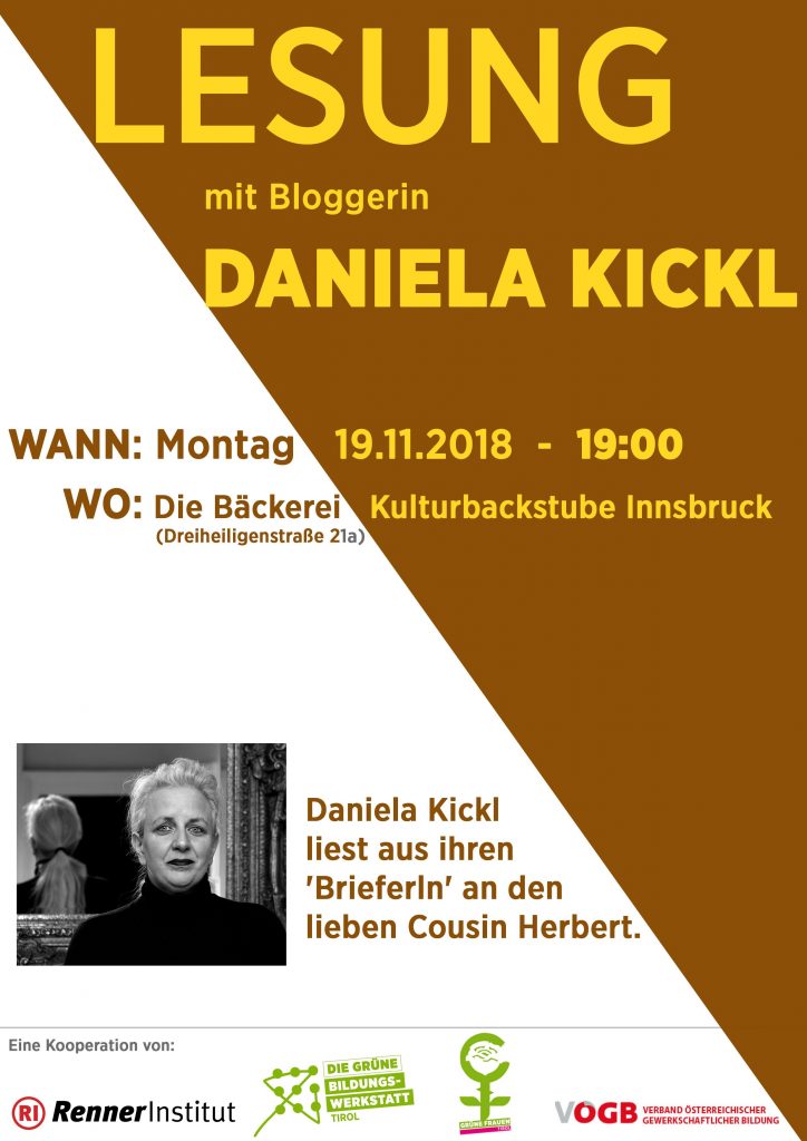 Einladung Lesung Daniela Kickl